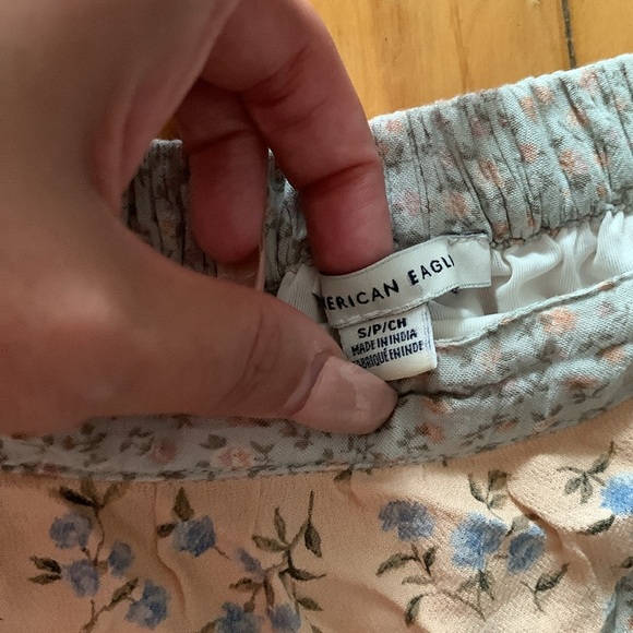 American Eagle Outfitters lined patchwork fairy maxi high low skirt - Picture 2 of 4